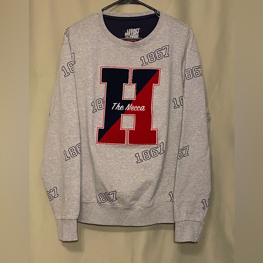 Howard The Mecca HBCU Legacy History Pride  Collegiate Apparel Classic Crew XL